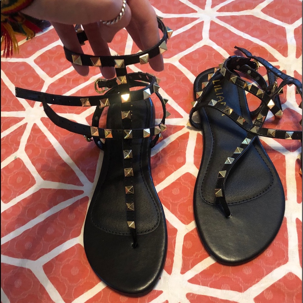 Strappy Black Sandals
